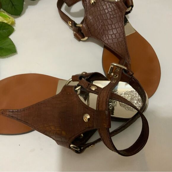 Vince Camuto Gladiator Sandles Size 7.5 shoes sandals animal print - Picture 10 of 12